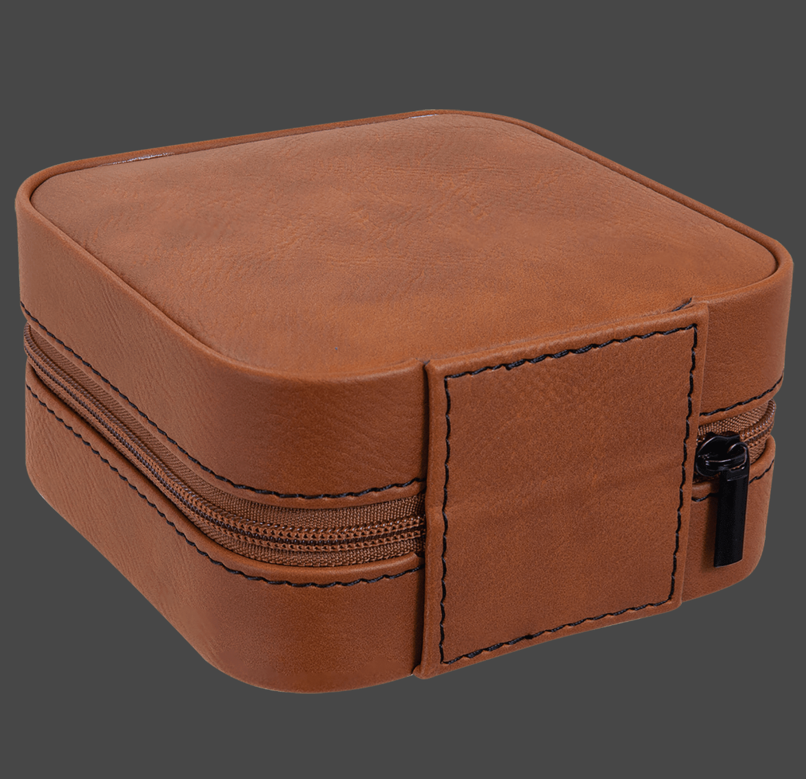 Vegan Leather Travel Jewelry Box Small | Custom Engraved Corporate Gift