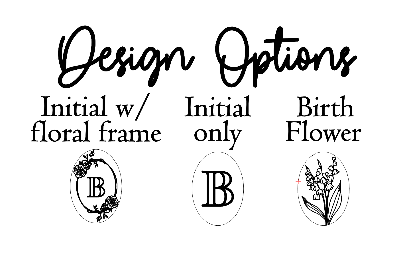 Oval charm necklace customization options