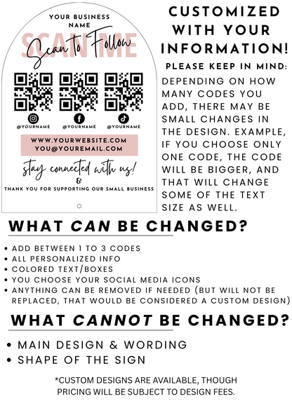 UV Printed QR Sign
