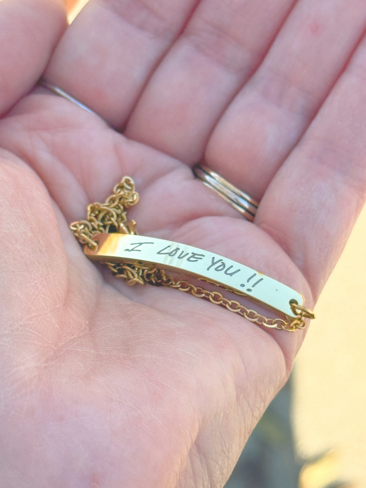 Handwriting trace add-on for personalized engraving
