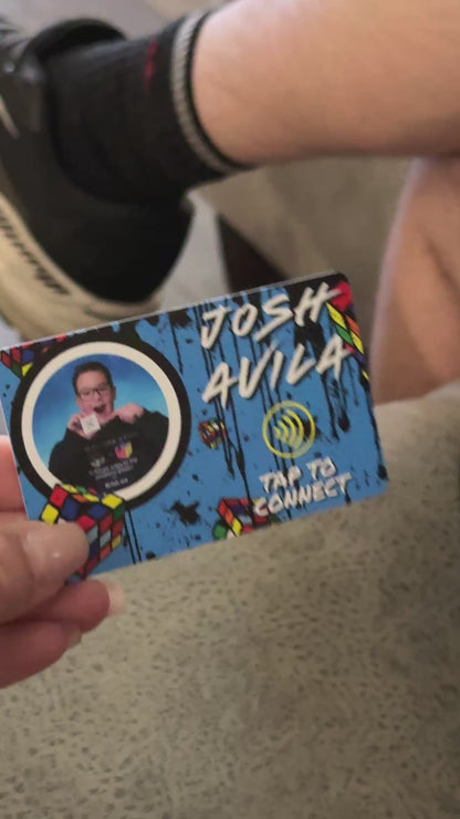 NFC Business Card with Custom Logo | Smart Tap-to-Share Networking Card
