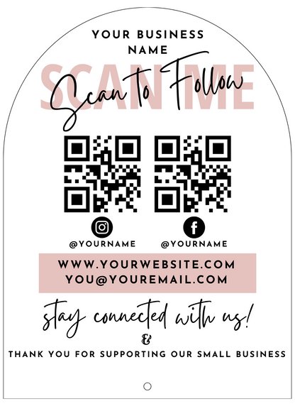 UV Printed QR Sign